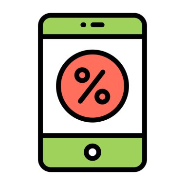 Çevrimiçi indirimin en iyi tasarım simgesi