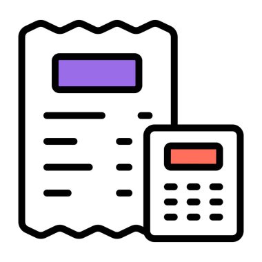 Bütçe listesinin güzel bir tasarım simgesi