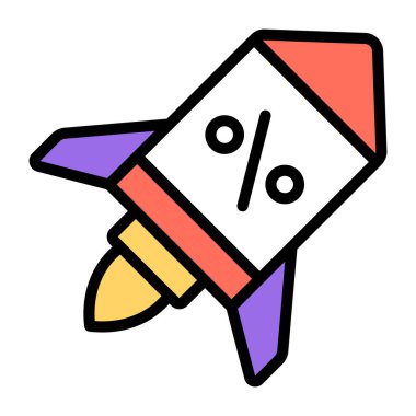 Satış artırıcısının simge tasarımı