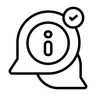 Bilgi sohbetinin simge tasarımı 