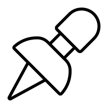 A perfect design icon of pushpin