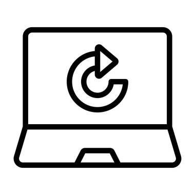 Yeniden yükleme okunun modern tasarım simgesi