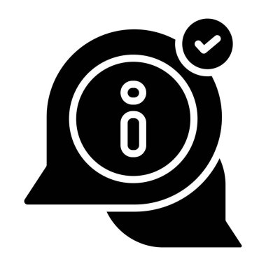 Bilgi sohbetinin simge tasarımı 