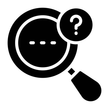 Arama sorgusunun eşsiz bir tasarım simgesi 