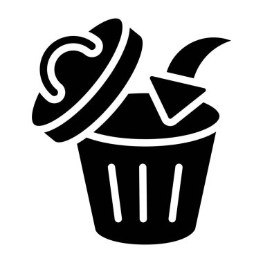 Geri dönüşüm kutusunun vektör tasarımı