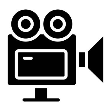 Video kameranın vektör tasarımı, fotoğraf ekipmanları