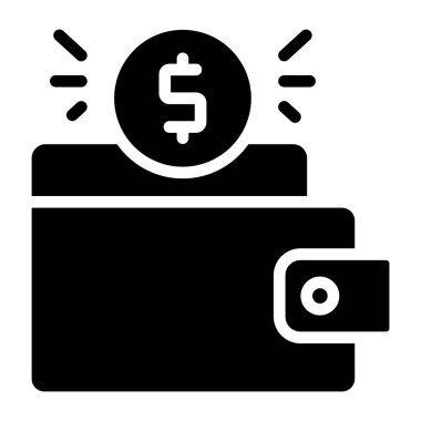 Cüzdanın yaratıcı tasarım simgesi 