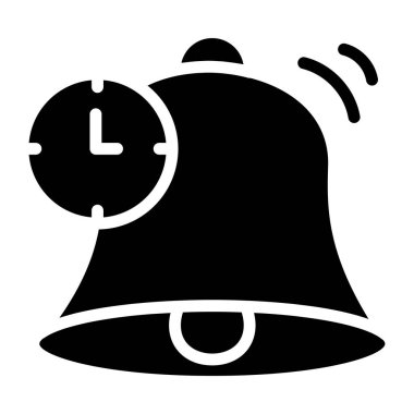       Alarm simgesinin modaya uygun bir vektör tasarımı