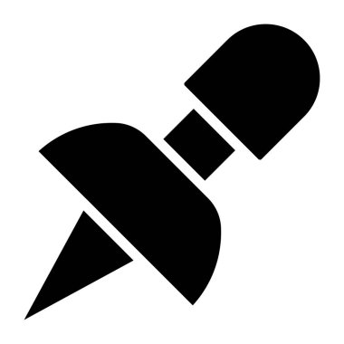 A perfect design icon of pushpin