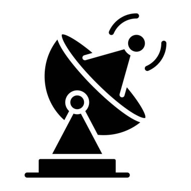 Uydu anteninin katı tasarım simgesi
