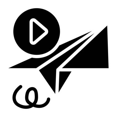 İletiyi göndermek için eşsiz bir dizayn simgesi 