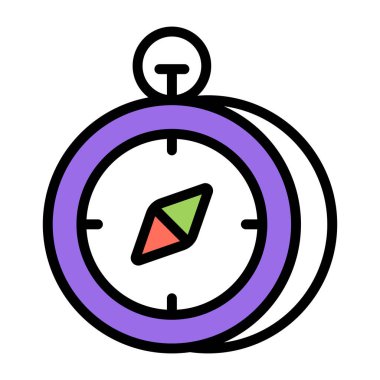 Pusulanın yaratıcı tasarım simgesi