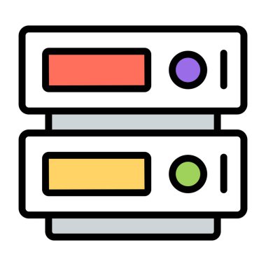An icon design of data server 