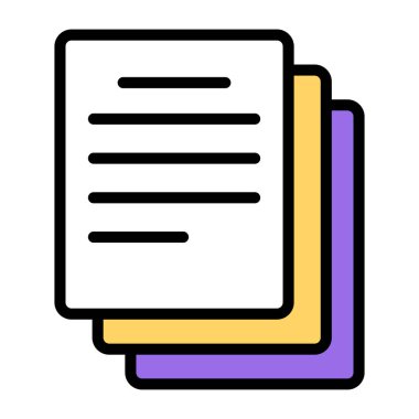 Dosyaların moda tasarım simgesi