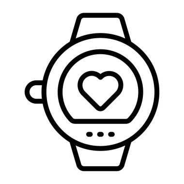 Fitness izleyicisinin modern tasarım simgesi