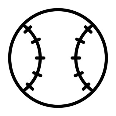 Beyzbolun düzenlenebilir tasarım simgesi