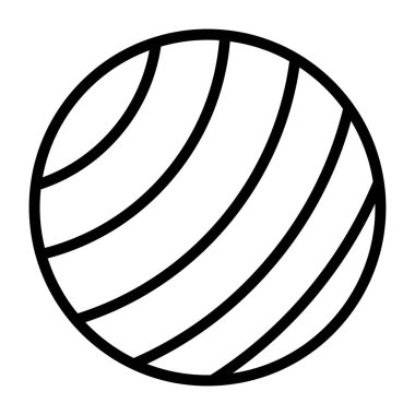 An icon design of yoga ball