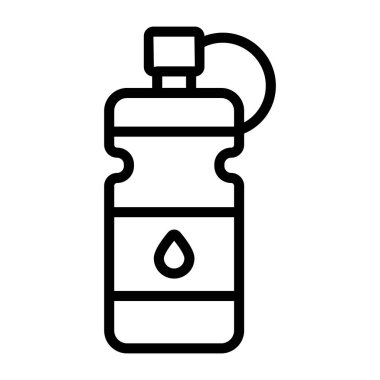 Düzenlenebilir bir su şişesi tasarımı simgesi