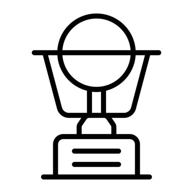 Spor kupasının doğrusal tasarım ikonu