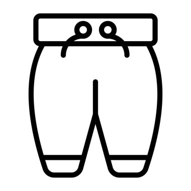 Şortun mükemmel tasarım simgesi 