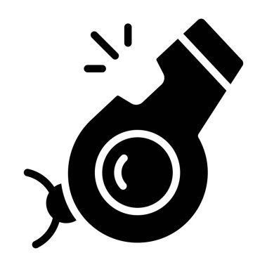 Cırtlak bir ses simgesi, sağlam bir ıslık tasarımı