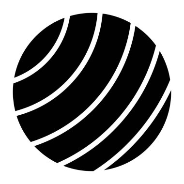 An icon design of yoga ball