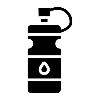 Düzenlenebilir bir su şişesi tasarımı simgesi