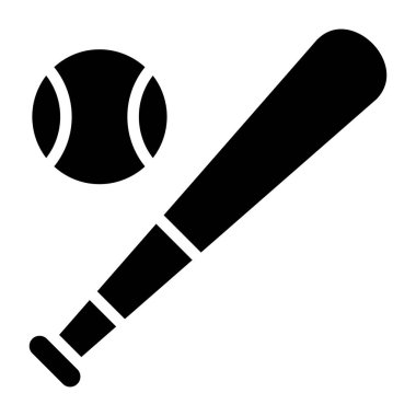 Beyzbolun düzenlenebilir tasarım simgesi 