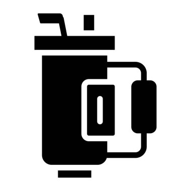 Düzenlenebilir bir su şişesi tasarımı simgesi