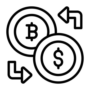 Bitcoin 'den dolara, para değişimi kavramı