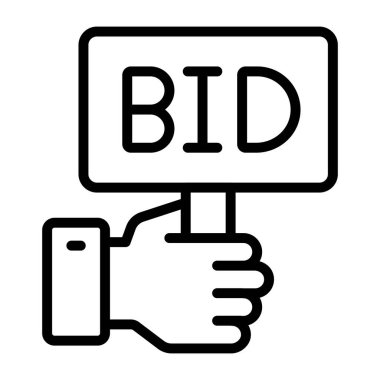 Teklif panosunun eşsiz bir tasarım simgesi 