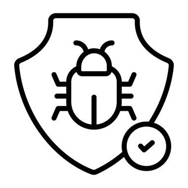 Hata güvenliğinin renkli tasarım simgesi 