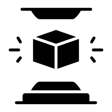 3d küpün düzenlenebilir tasarım simgesi