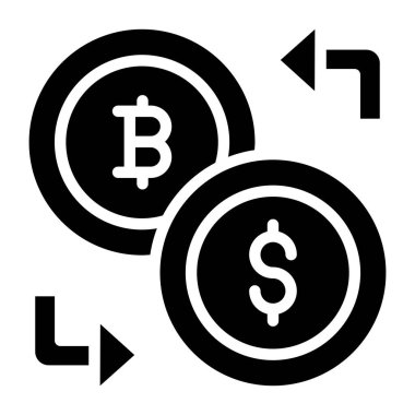 Bitcoin 'den dolara, para değişimi kavramı