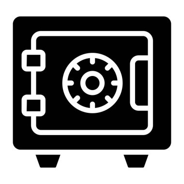 Banka kasasının modern tasarım simgesi