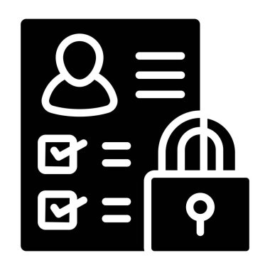 Listenin kavramsal kabartma tasarımı simgesi