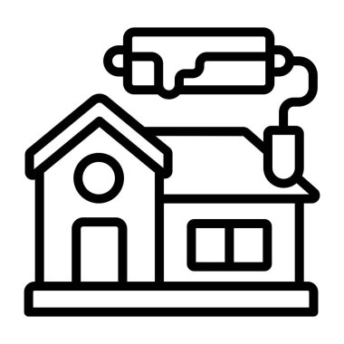 Ev resminin moda tasarım simgesi 