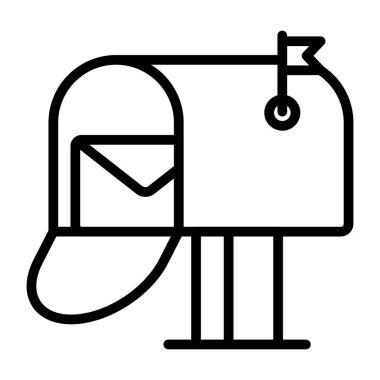 Trendy vector design of letterbox