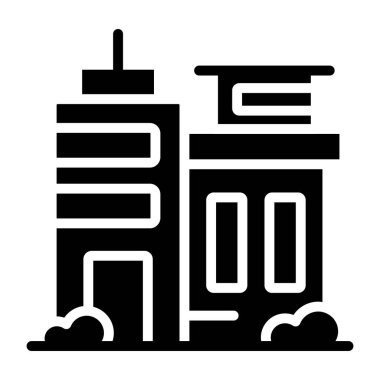 Ticari yapının modern tasarım simgesi