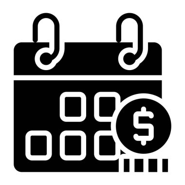 Ödeme zamanlamasının simge tasarımı