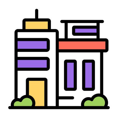 Ticari yapının modern tasarım simgesi