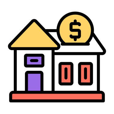 Ev ödemelerinin moda vektör tasarımı