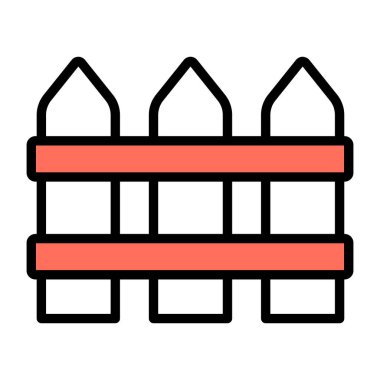 An editable design icon of fence railing 