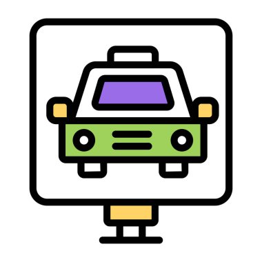 Araç panosunun premimium indirme simgesi