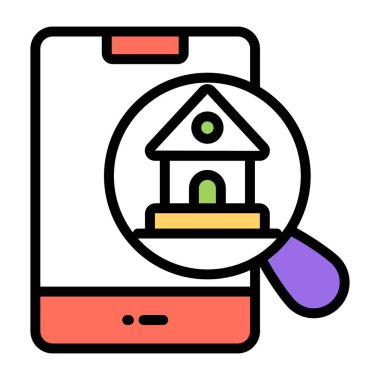 Arama evinin yaratıcı tasarım simgesi