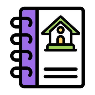 Emlak kitabının eşsiz bir tasarım ikonu