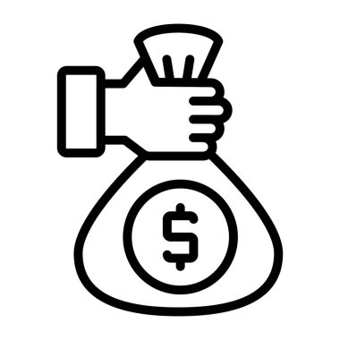 Kar amaçlı bir çizgi tasarımı simgesi