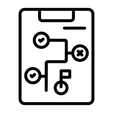 İş planlamasının mükemmel tasarım simgesi