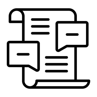 Sohbetin modern tasarım simgesi