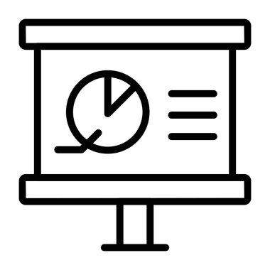 İş sunumunun güzel bir tasarım simgesi